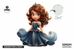 Cute Princess standing Png