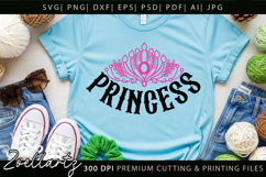 Princess SVG Little Princess Baby Girl T-shirt Pillow Design Product Image 5