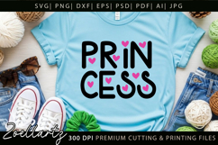 Princess Hearts SVG for Cricut Queen T-shirt Mug Tote Pillow Product Image 2