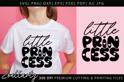 Princess SVG Little Princess Baby Girl T-shirt Pillow Design Product Image 1