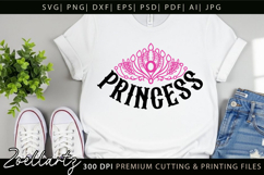 Princess SVG Little Princess Baby Girl T-shirt Pillow Design Product Image 2