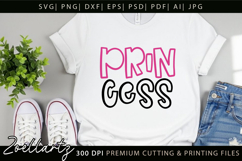 Princess SVG Little Princess Baby Girl T-shirt Pillow Design Product Image 4