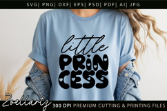 Princess SVG Little Princess Baby Girl T-shirt Pillow Design Product Image 5