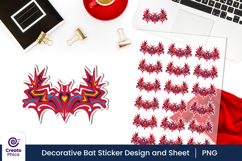 print and cut-printable stickers-sticker sheets-bat sticker-animal-phone case-cartoon