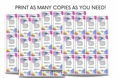 Ready to Print Washing Instructions Card