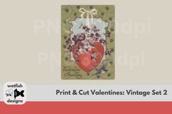 Four Printable Vintage Valentine&#039;s Day Postcards Product Image 3