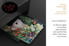 Christmas Woodland Animals Postcard Set Product Image 2