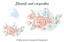 Bouquet of flowers. Design for printing. Product Image 2