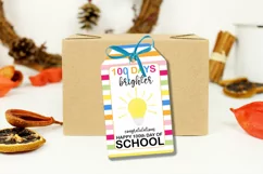 HAPPY 100th DAY OF SCHOOL GIFT TAGS-  100 DAYS OF SCHOOL TAGS FOR TEACHERS