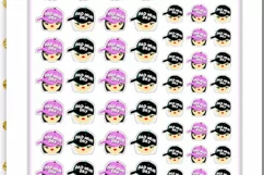 Kawaii Bad Hair Day Planner Stickers Girl Quote Reminders Product Image 3