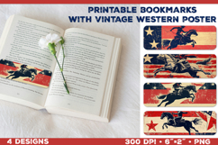 Vintage Rodeo Poster Printable Bookmarks Product Image 1