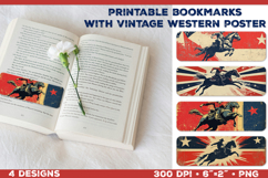 Vintage Rodeo Poster Printable Bookmarks Product Image 1