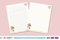 Adorable elf-themed Christmas stationery with North Pole sign and “Dear Santa” design, perfect for kids’ letters and holiday notes.