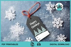 Printable Christmas Gift Tags, Party Favor Gift Tags Print Product Image 4