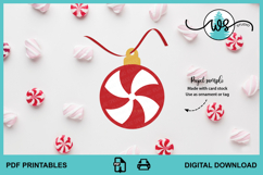 Printable Christmas Ornament Tags Bundle Holiday Gift Tags Product Image 10