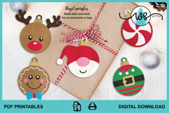 Printable Christmas Ornament Tags Bundle Holiday Gift Tags Product Image 3