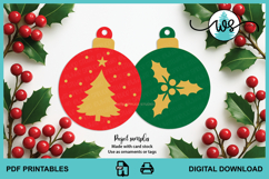 Printable Christmas Ornament Tags Bundle Holiday Gift Tags Product Image 6