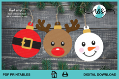 Printable Christmas Ornament Tags Bundle Holiday Gift Tags Product Image 8