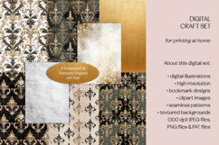 Golden Winter Forest Digital Craft Set Product Image 8