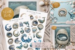 Whimsical Whales Craft Sheets - 3 Printable JPEG Files Product Image 1