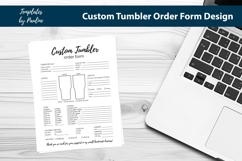 Printable Custom Tumbler Order Form for Vinyl or Sublimation