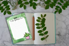 PRINTABLE DAILY GRATITUDE JOURNAL I DAILY GRATITUDE CARDS I PLANT THEME GRATITUDE CARDS