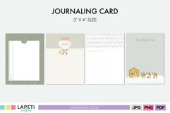 Printable Christmas journaling cards for December Daily scrapbook albums and memory keeping