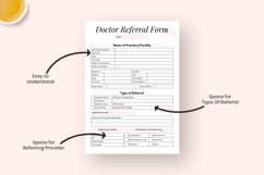 Printable Doctor Referral Form Template Product Image 10