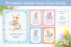 Printable Easter Bunny Hunt Card, Easter scavenger hunt Product Image 1