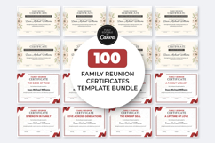 Family Reunion Certificate Canva Template Bundle Product Image 1