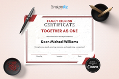 Family Reunion Certificate Canva Template Bundle Product Image 4