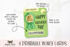 Father's Day Money Card Folders - 4 PNG Printable Designs Product Image 2