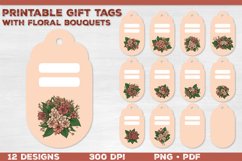 Printable Blossoming Spring Gift Tags with Floral Bouquets Product Image 1