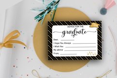 words of wisdom for the graduates- graduation party advice cards printable