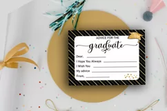 words of wisdom for the graduates- graduation party advice cards printable