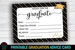 words of wisdom for the graduates- graduation party advice cards printable