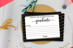 words of wisdom for the graduates- graduation party advice cards printable