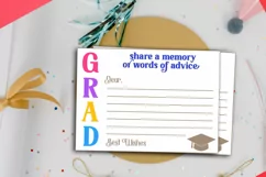 words of wisdom for the graduates- graduation party advice cards printable