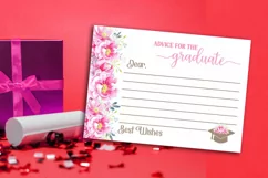 words of wisdom for the graduates- graduation party advice cards printable