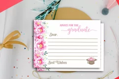 words of wisdom for the graduates- graduation party advice cards printable