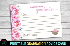 words of wisdom for the graduates- graduation party advice cards printable