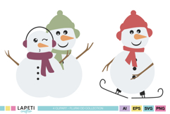 Printable Snowman Cardmaking Elements