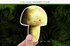Printable Mushroom Stickers  Kawaii Mushroom png Sticker