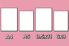 Woman planner printable planifier digital template art Product Image 3