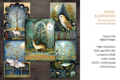 Divided Woodland Scenes Postcard Set Product Image 7