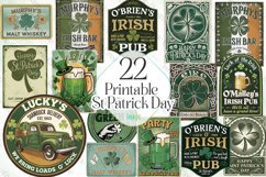 Printable St Patrick Day Sublimation Product Image 1