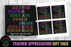 Mentor Inspire Educate Happy Teacher Appreciation Week I Teacher Appreciation Gift Tags