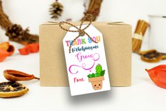 Thank You for Helping Me Grow I Teacher Appreciation Gift Tags