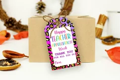 Happy Teacher Appreciation Gift Tag I Teacher Appreciation Product Image 2