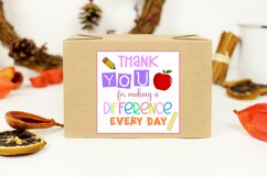 Thank You for Making A Difference Every Day I Teacher Appreciation Gift Tags